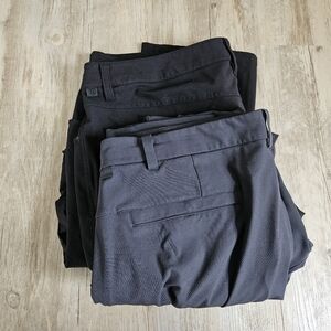 lululemon Men's Lot Of 2 Black Abc Causal Pants 36